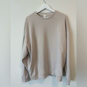 ALO Yoga Men's Taupe Crewneck Sweater